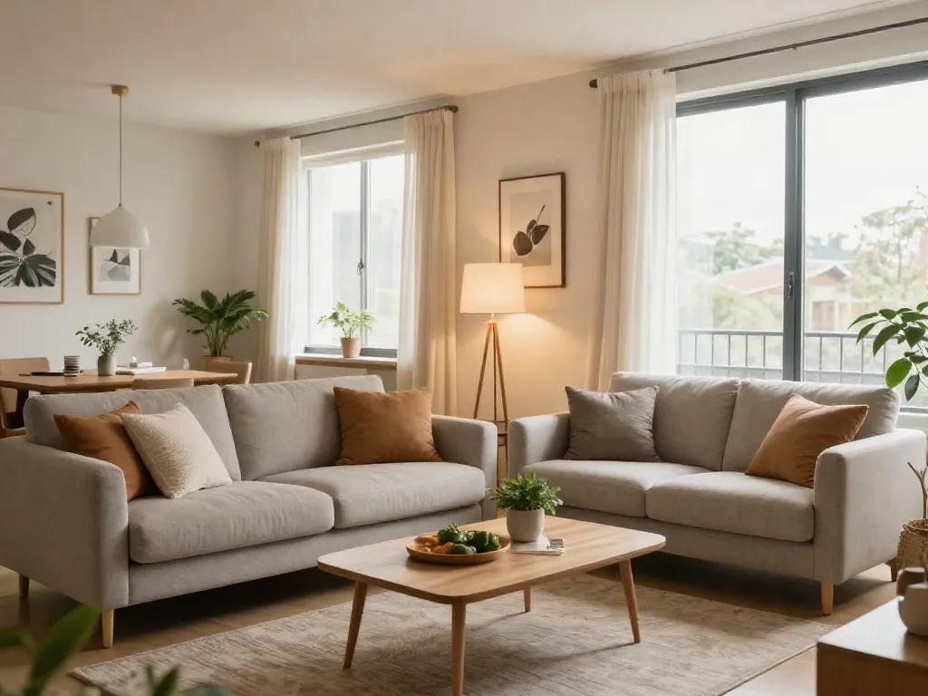 Stylish discreet apartment in Rehovot, ideal for private stays, featuring modern decor and cozy ambiance.