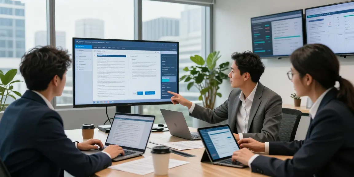 Document fraud detection tools being analyzed by a diverse team in a modern office setting.